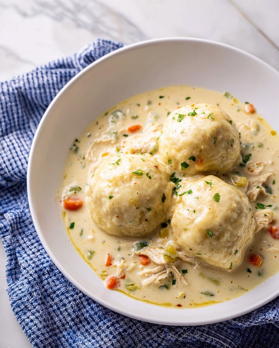 Easy Chicken and Biscuit Dumplings Recipe - Recipe Image