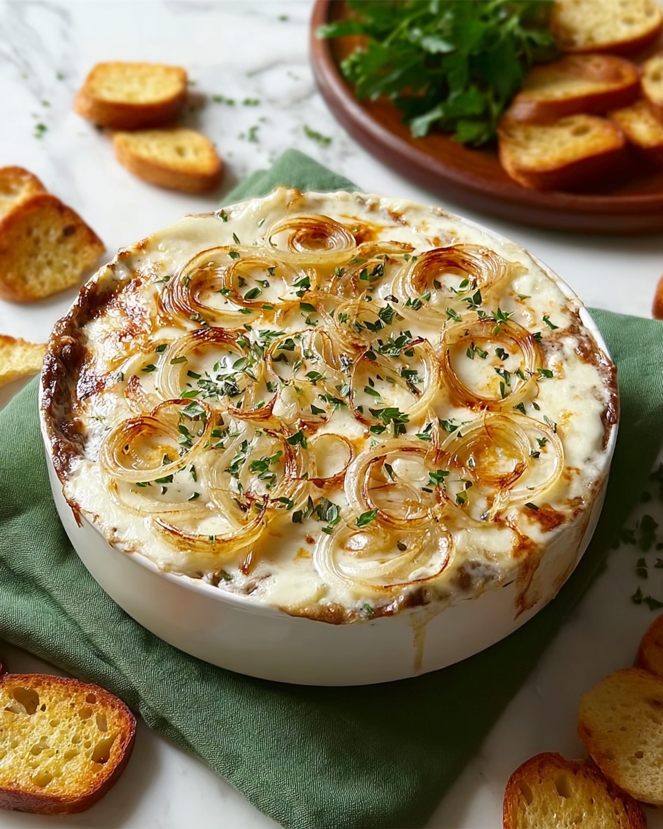 Homemade Caramelized Onion French Onion Dip Recipe - Recipe Image