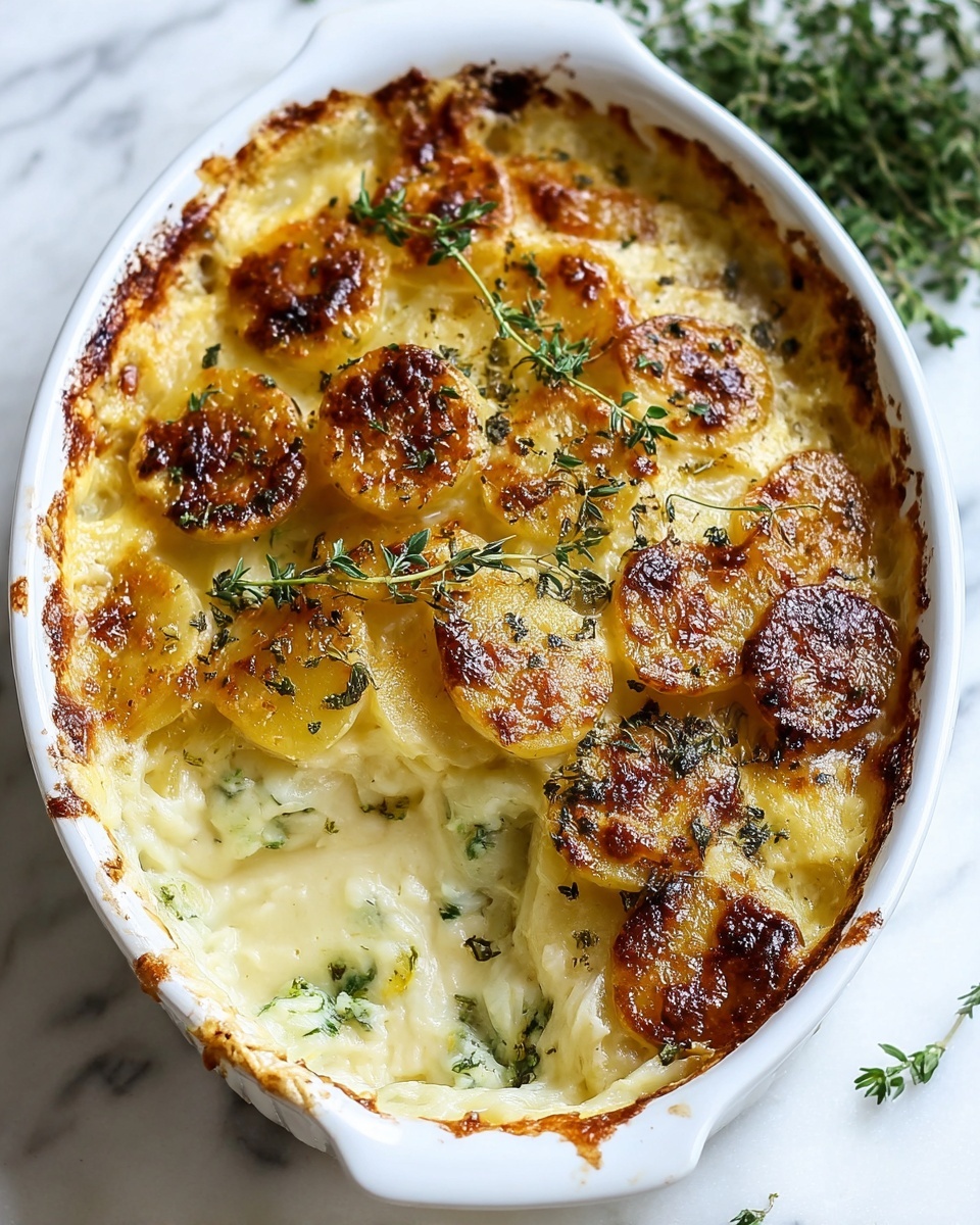 Easy Creamy Scalloped Potatoes Recipe - Recipe Image