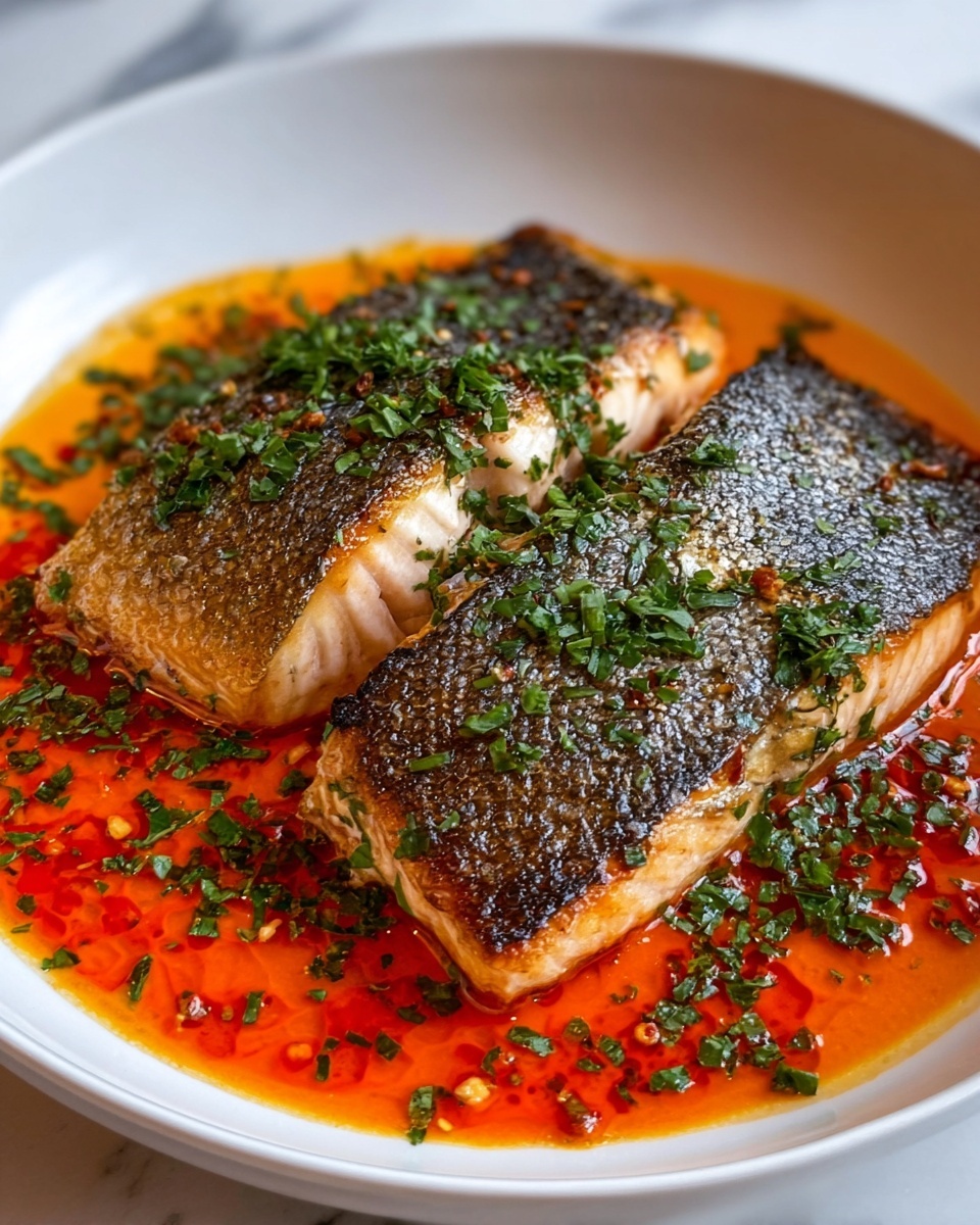 Crispy Salmon with Flavorful Spiced Butter Recipe - Recipe Image