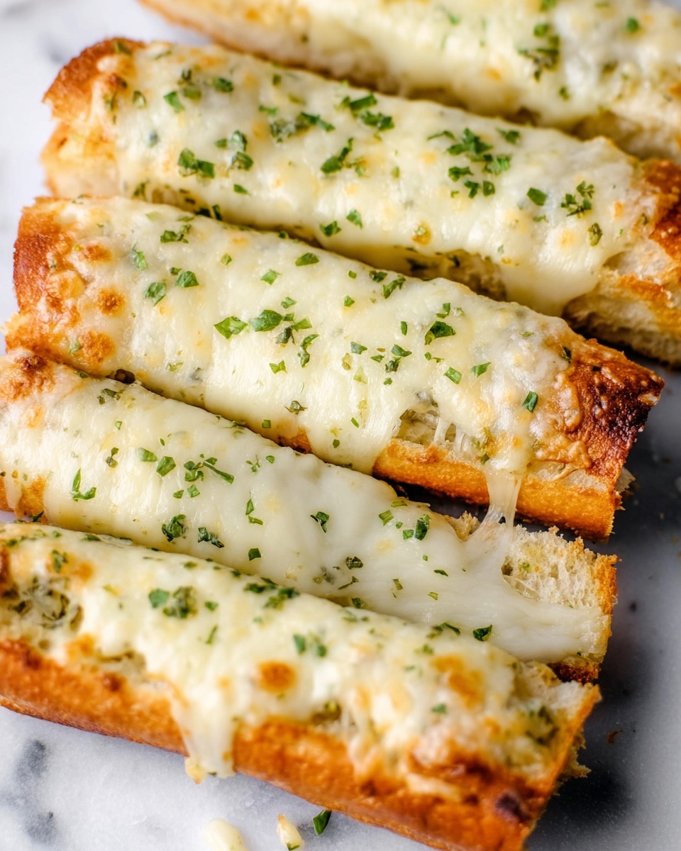 Extra Cheesy Garlic Bread Recipe - Recipe Image