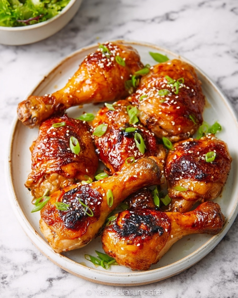 Sticky Korean Honey Soy Chicken Recipe - Recipe Image