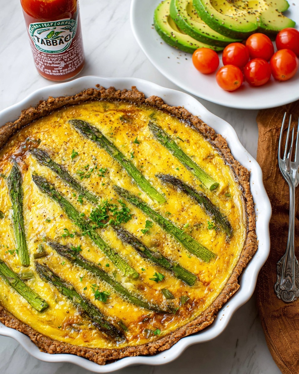 Sausage Asparagus Quiche Recipe - Recipe Image