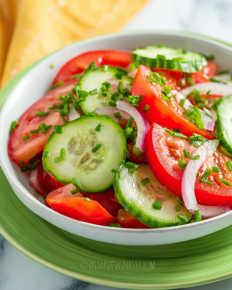 Cucumber and Tomato Salad Recipe - Recipe Image