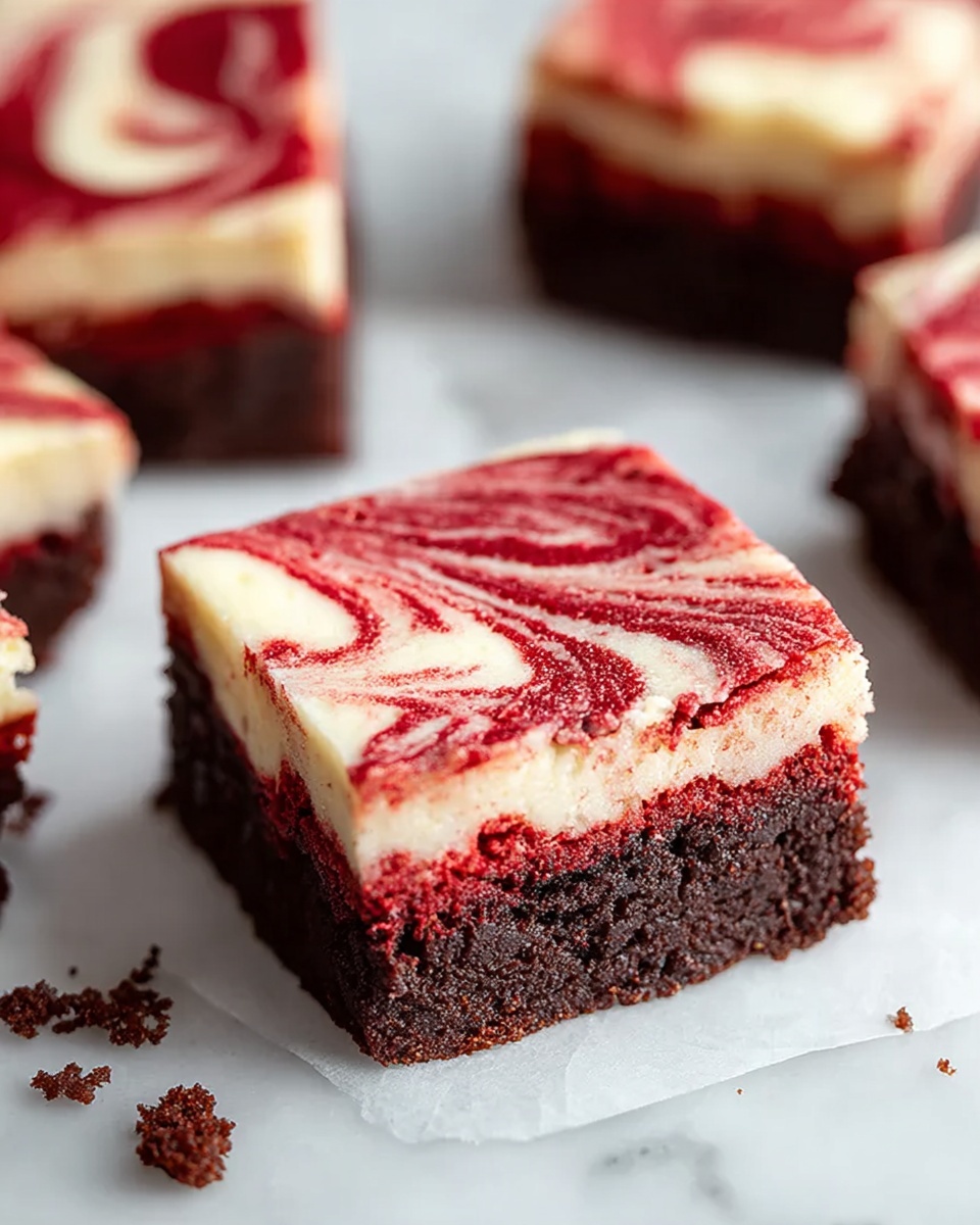 Red Velvet Cheesecake Brownies Recipe - Recipe Image
