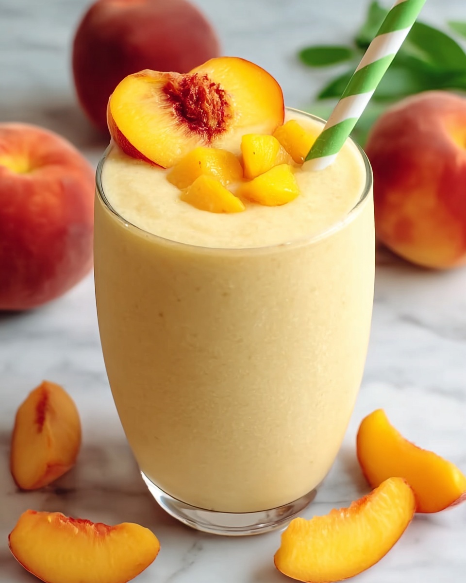 Peach Banana Smoothie – Easy, Creamy, Naturally Sweet Recipe - Recipe Image