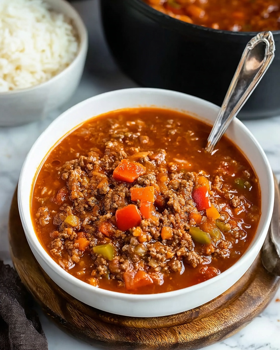 Stuffed Peppers Soup – A Comforting Twist on a Classic Dish Recipe - Recipe Image