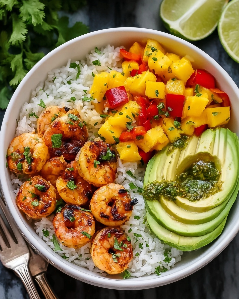 Easy Chili Lime Shrimp Bowls Recipe - Recipe Image
