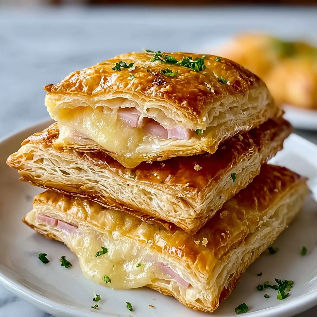 Turkey & Cheese Puff Pastry Stacks Recipe - Recipe Image
