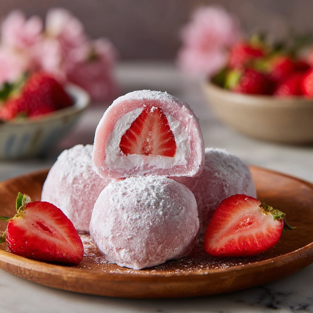 Strawberry Mochi Delight Recipe - Recipe Image