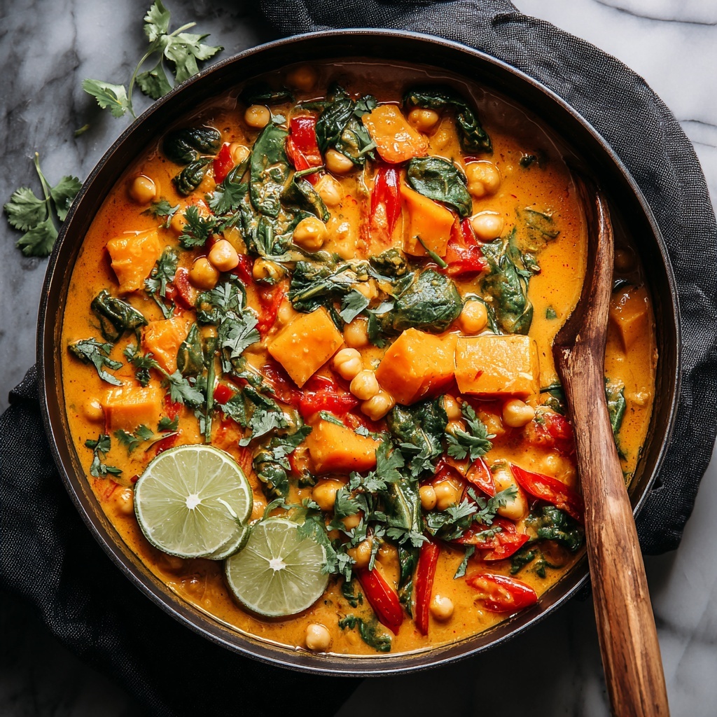 Thai Red Curry with Butternut Squash and Chickpeas Recipe - Recipe Image