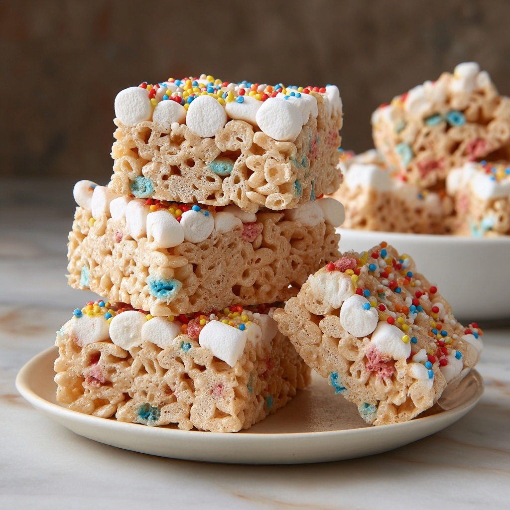 Festive Marshmallow Rice Krispies Treats Recipe - Recipe Image