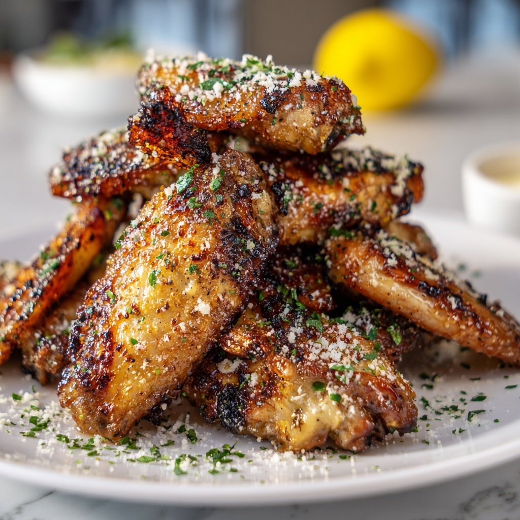 Garlic Parmesan Wings Recipe - Recipe Image