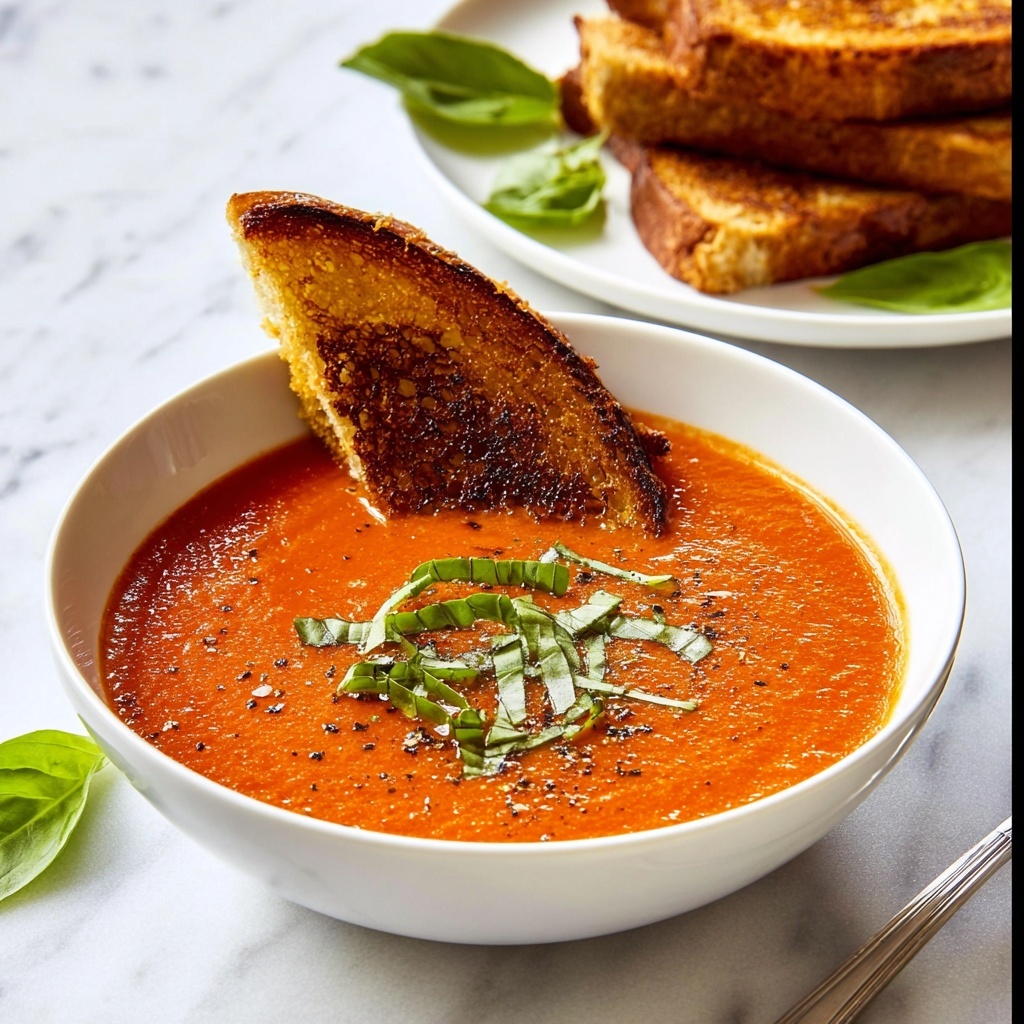 Roasted Red Pepper and Tomato Soup Recipe - Recipe Image