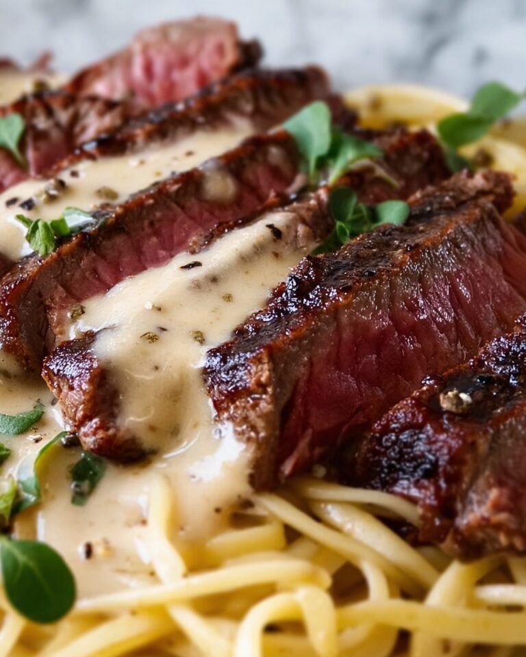 Spicy Cajun Steak with Creamy Alfredo Pasta Recipe