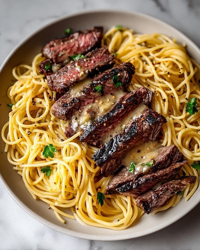 Garlic Butter Steak Lightning Noodles Recipe