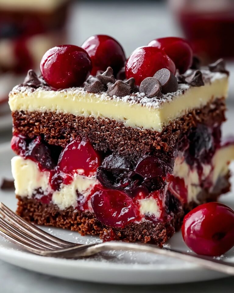 Cherry Chocolate Chip Poke Cake Delight Recipe