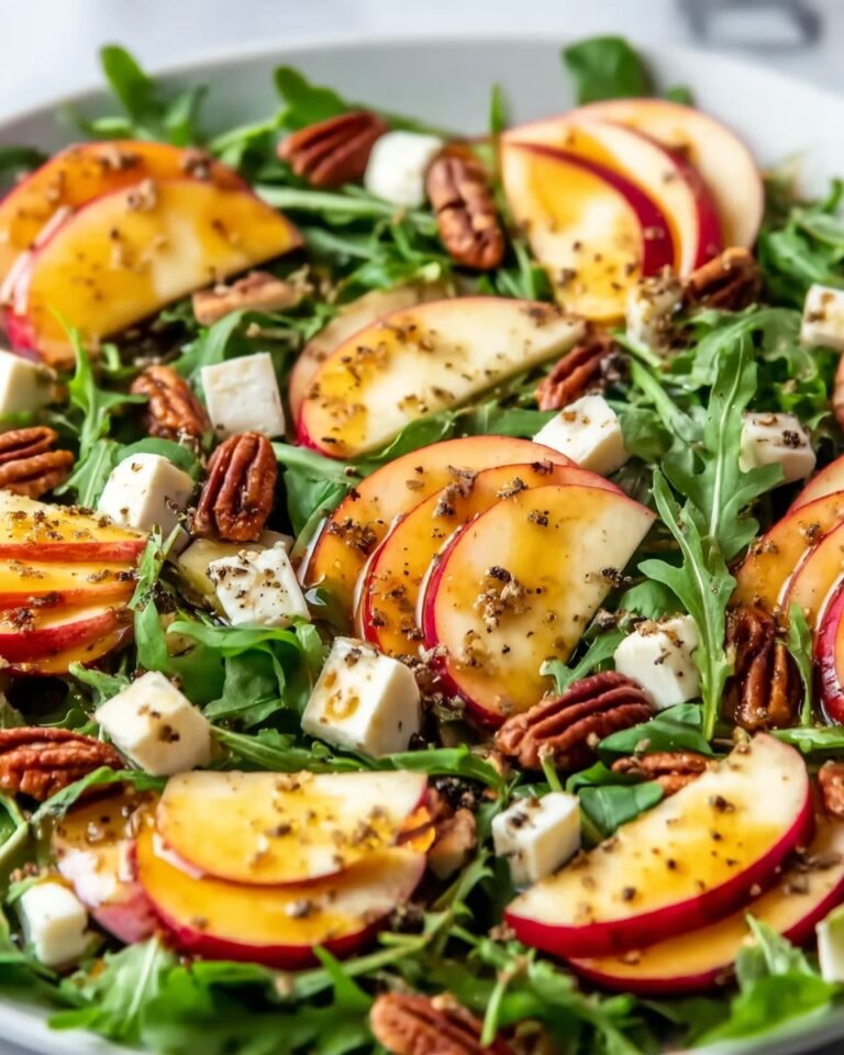 Apple Arugula Salad with Figs, Goat Cheese, and Pecans Recipe