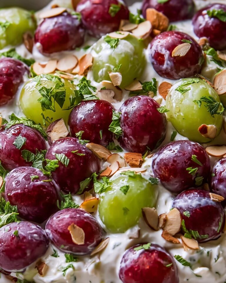 Creamy Grape Salad with Pecans and Brown Sugar Recipe