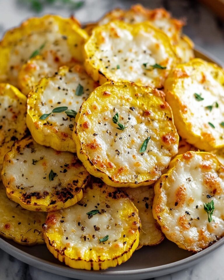 Crispy Baked Cheesy Squash Rounds Recipe