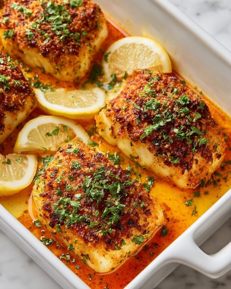 Baked Garlic Butter Cajun Cod Recipe