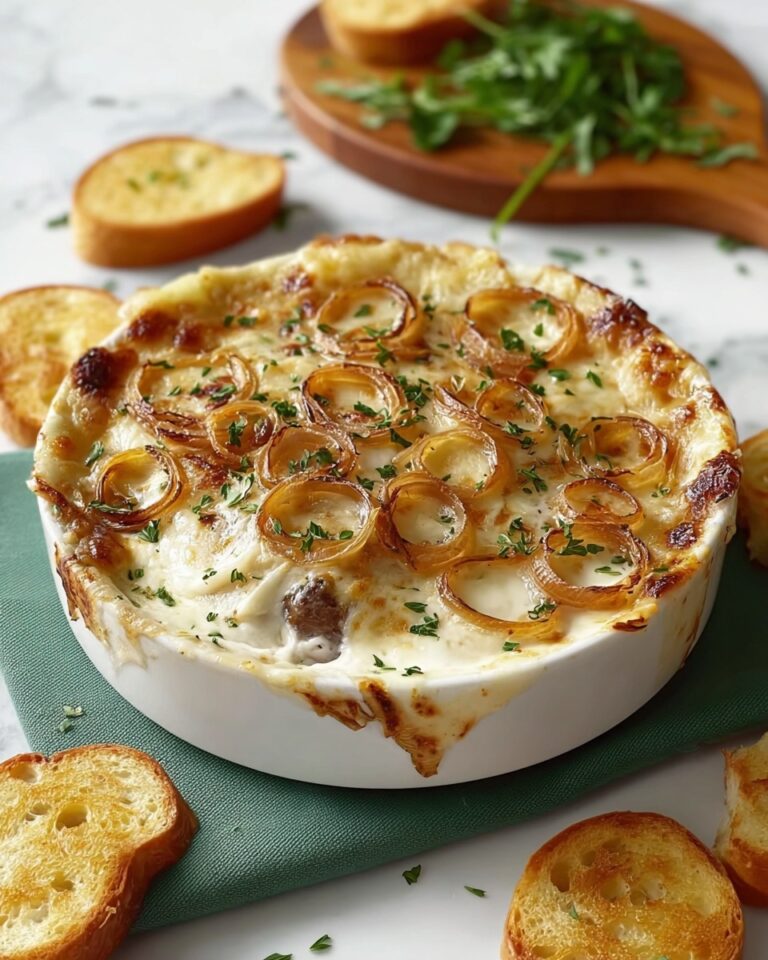 Homemade Caramelized Onion French Onion Dip Recipe