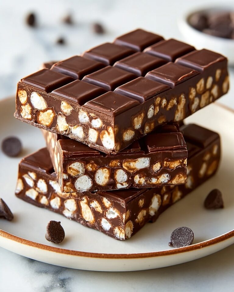 Easy No-Bake Chocolate Crunch Bars Recipe