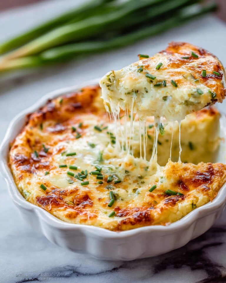 Cabbage Casserole with Dill, Green Onion, and Mozzarella Recipe