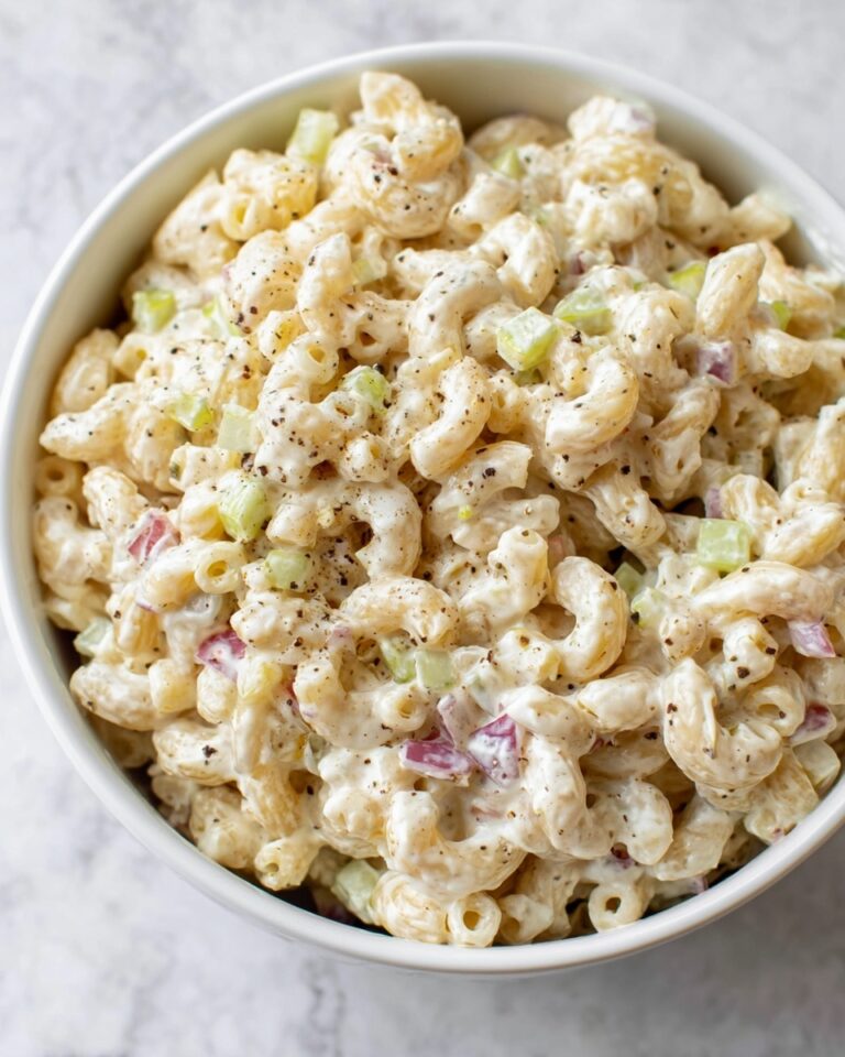 Creamy Macaroni Salad with Pickles and Hard-Boiled Eggs Recipe