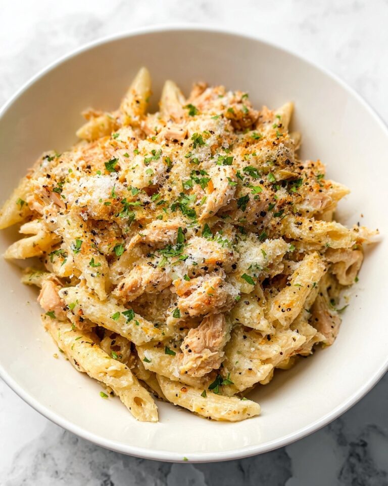 Garlic Butter Salmon Pasta Recipe