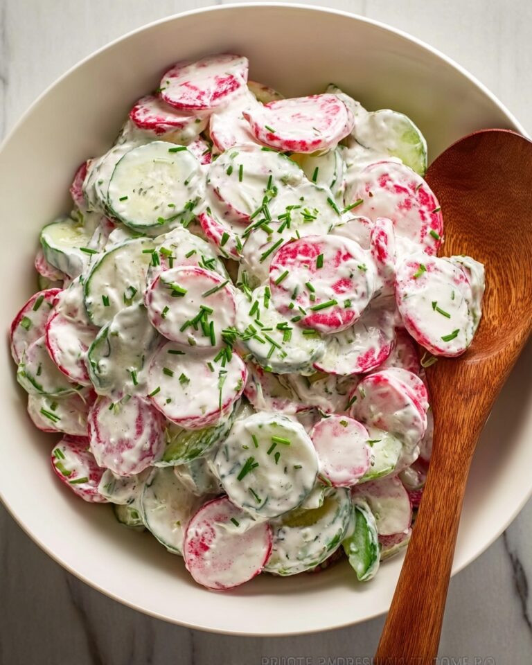 Creamy Cucumber Radish Salad Recipe