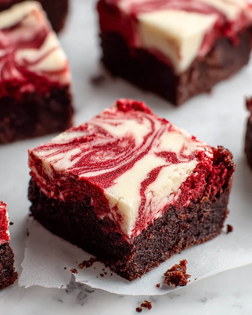 Red Velvet Cheesecake Brownies Recipe - Recipe Image