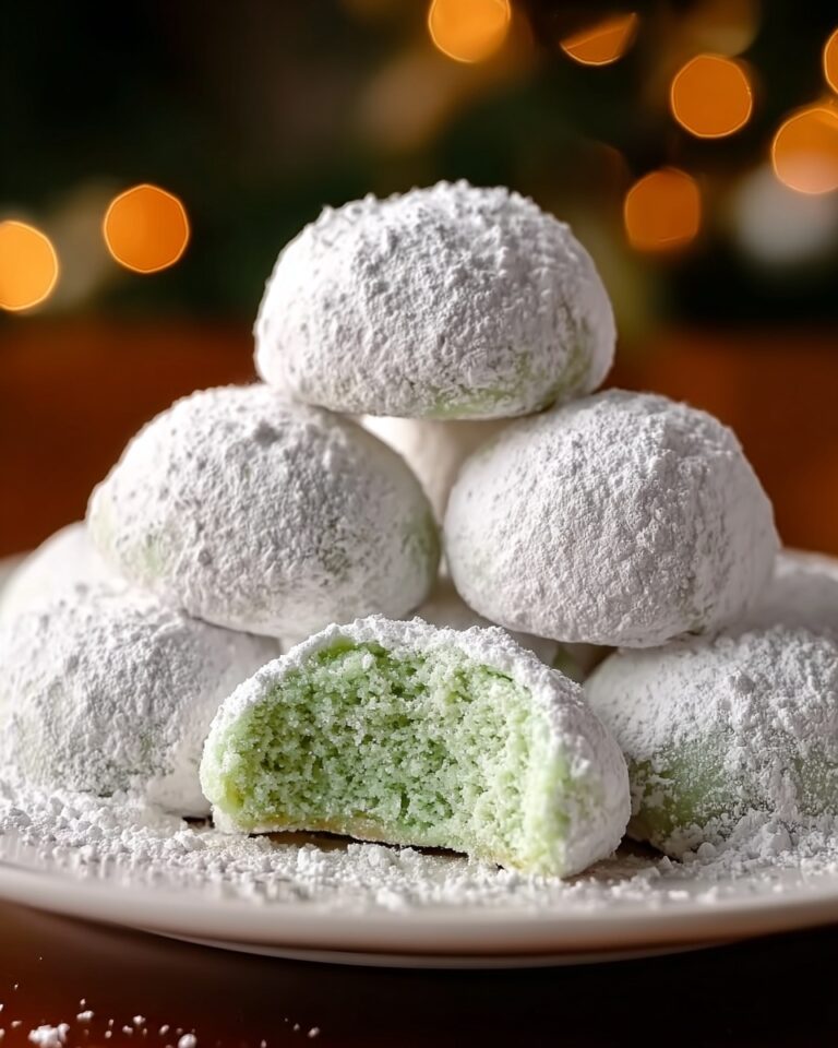 Minty Snowball Cookies Recipe
