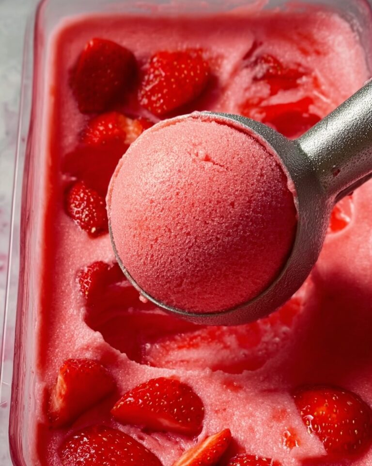 Easy Strawberry Sorbet Recipe