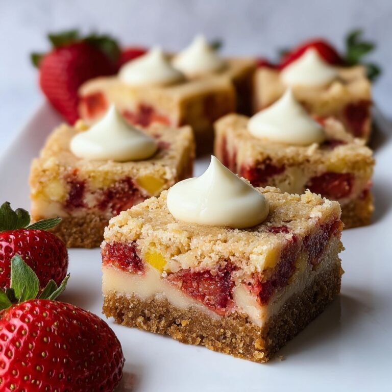 Strawberry Lemon Blondies Recipe