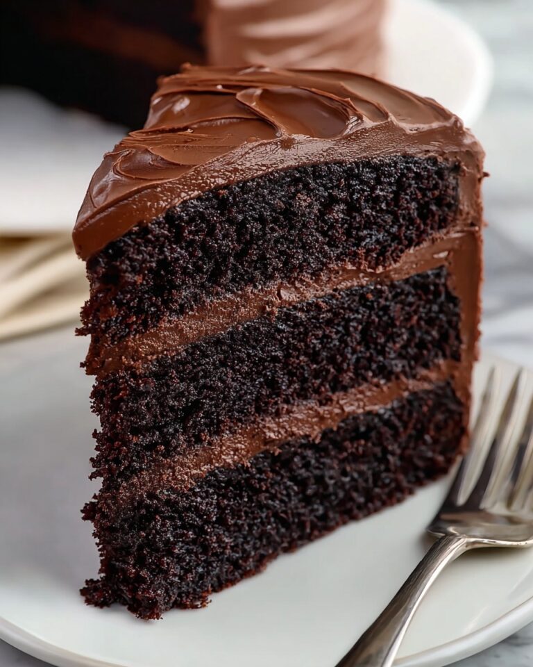 Homemade Chocolate Cake with Rich Cocoa Frosting Recipe