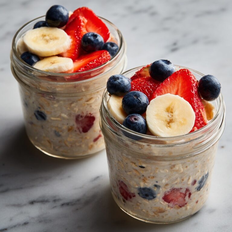 Banana Berry Overnight Oats Recipe