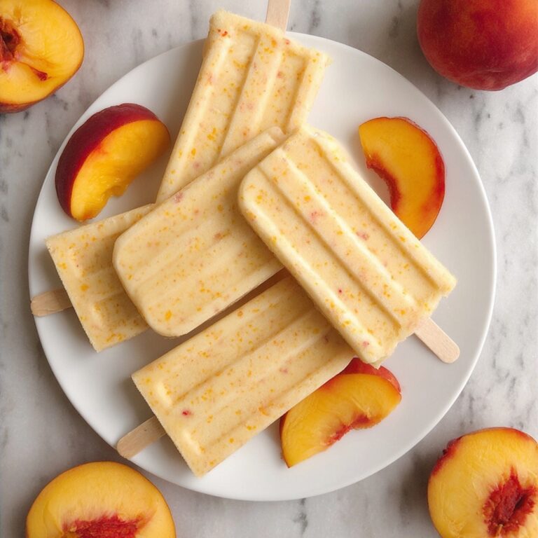 Peach Yogurt Popsicles Recipe