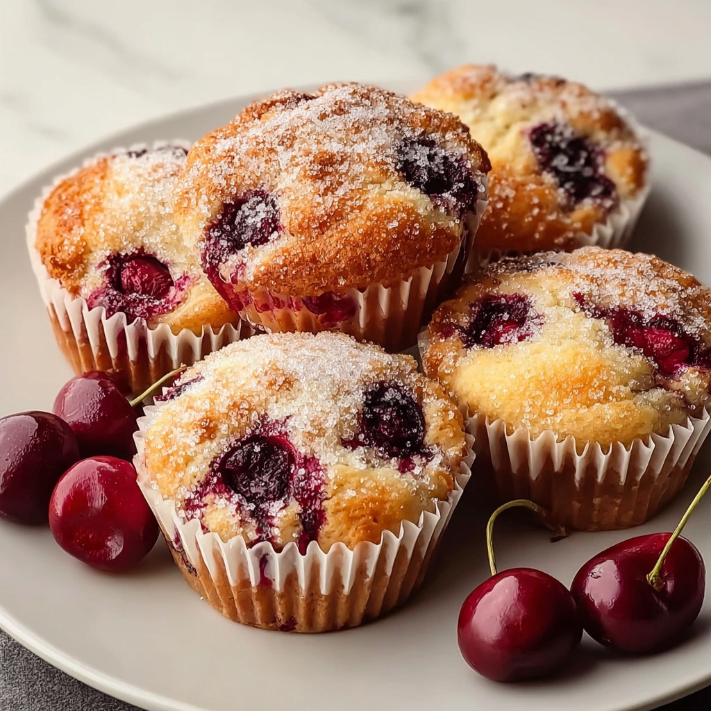 Cherry Cobbler Muffins Recipe - Recipe Image
