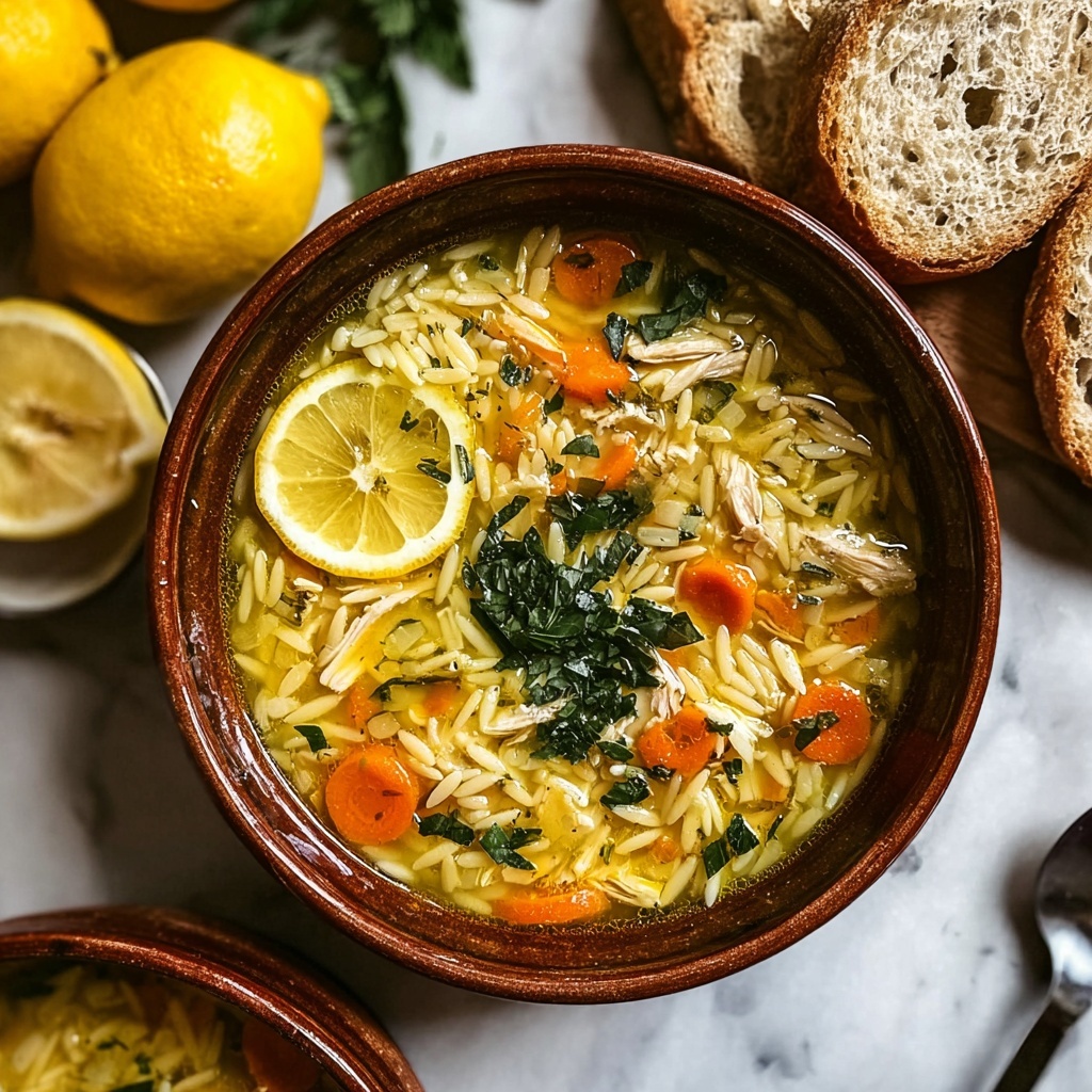 Lemon Chicken Orzo Soup Recipe - Recipe Image