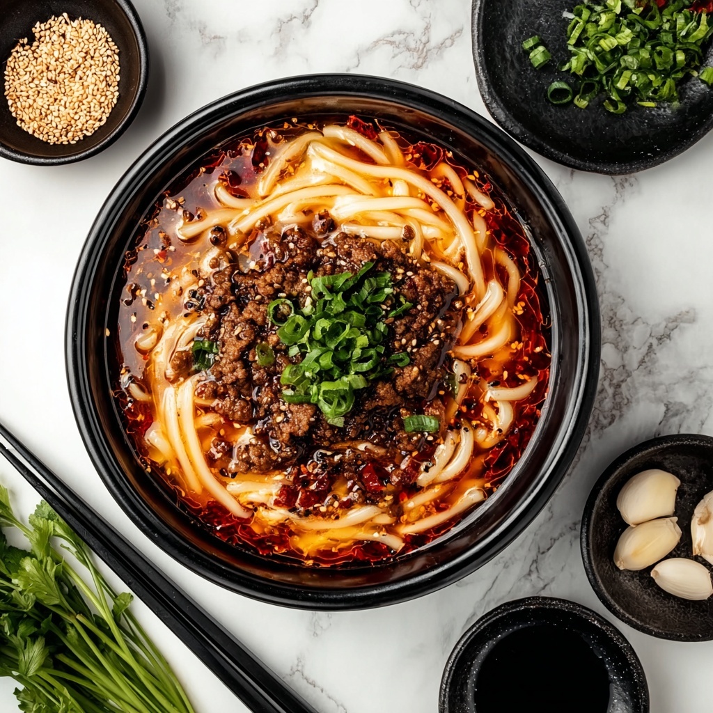 Spicy Korean Gochujang Beef Noodles Recipe - Recipe Image