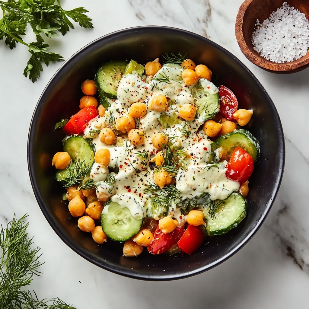 Tzatziki Chickpea Salad Recipe - Recipe Image