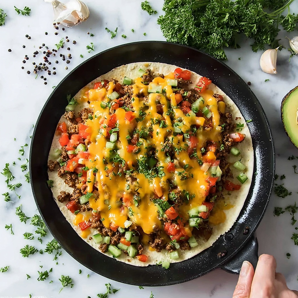 Smashed Cheeseburger Tacos Recipe - Recipe Image