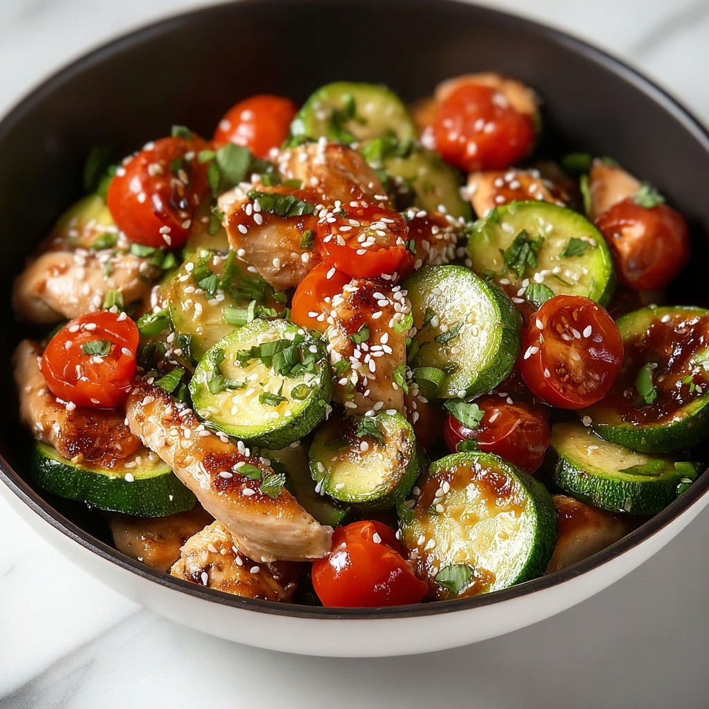 Zucchini Stir Fry Chicken Recipe - Recipe Image
