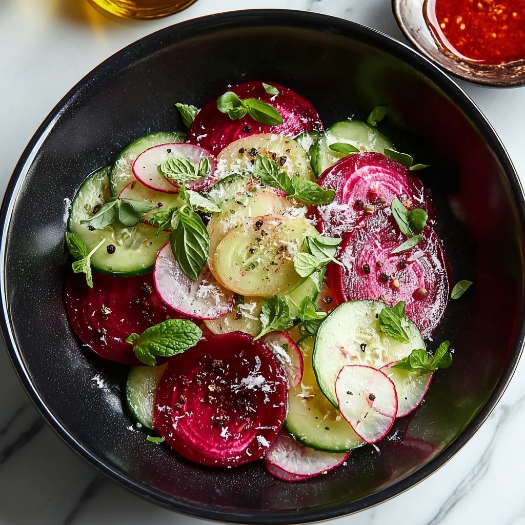 Crisp Cucumber and Beetroot Salad Recipe - Recipe Image