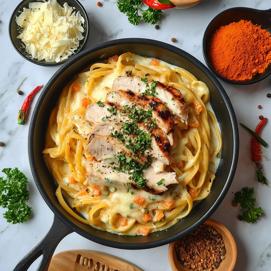 Cheesy Chicken Pasta Recipe - Recipe Image