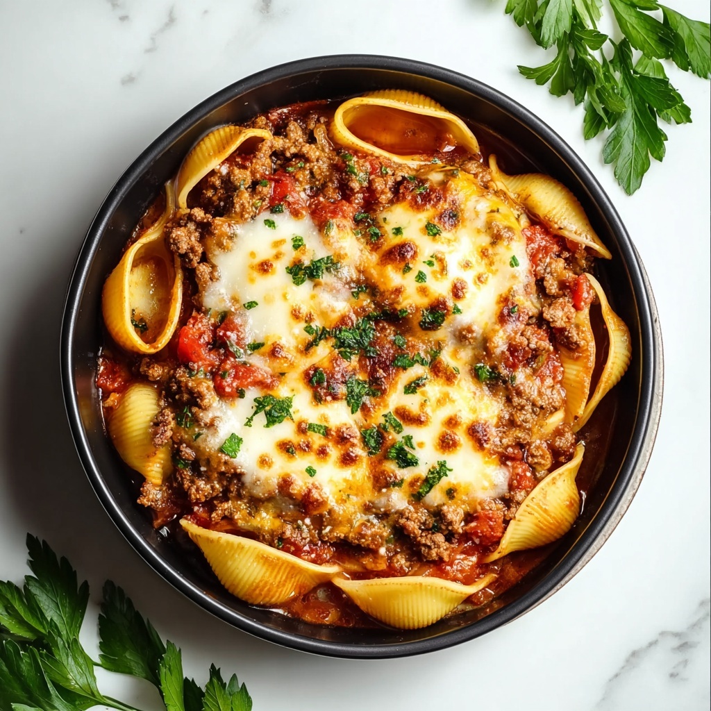 Stuffed Shells with Ground Beef and Ricotta Recipe - Recipe Image