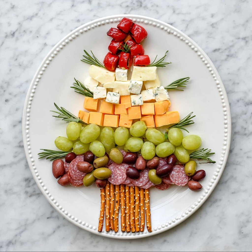 Christmas Tree Appetizer Platter Recipe - Recipe Image