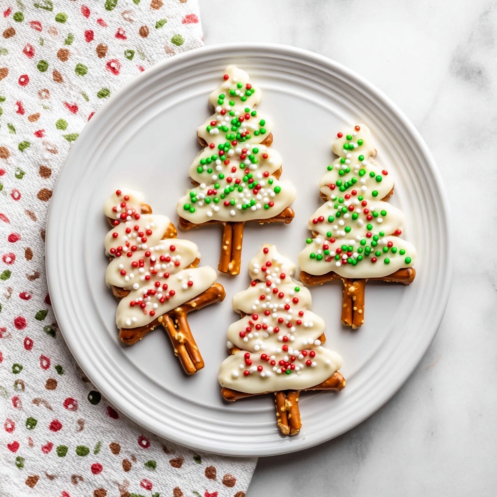 White Chocolate Christmas Trees Recipe - Recipe Image