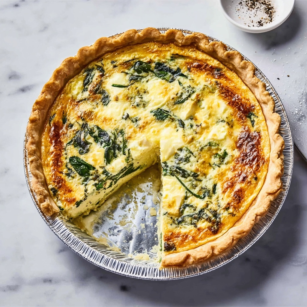 Duck Egg Spinach and Cheddar Quiche Recipe - Recipe Image